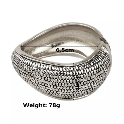 Charming Classic Medium Chunky Statement Bangle Bracelet Cuff