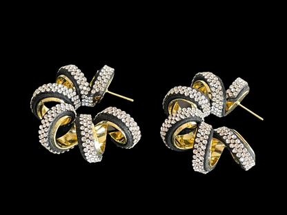Gorgeous Crystal Rhinestones Statement Stud Earrings