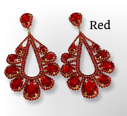 Elegant Gorgeous Crystal Diamante Rhinestonearrings