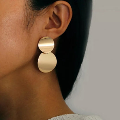 Gold Plated Dangle Drop Earrings