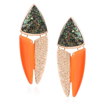 Crab Claw Shaped Resin Stud Earrings