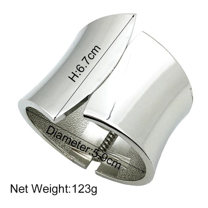 Charming Classic Chunky Bangle Bracelet Cuff