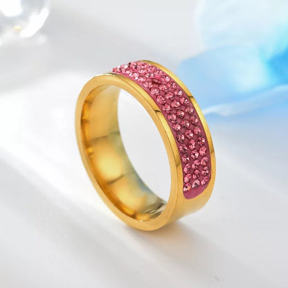 Large Fashion Sparkling Rhinestone Statement Rings