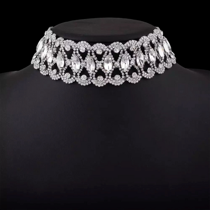 Sparkling Rhinestones Crystal Choker Necklaces