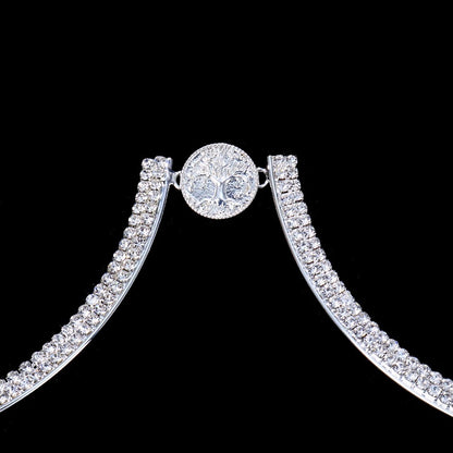 Crystal Rhinestone Bra Bracket Underwear Statement Body Chain Jewellery