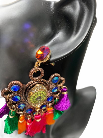 Bohemian Long Fringed Tassel Earrings