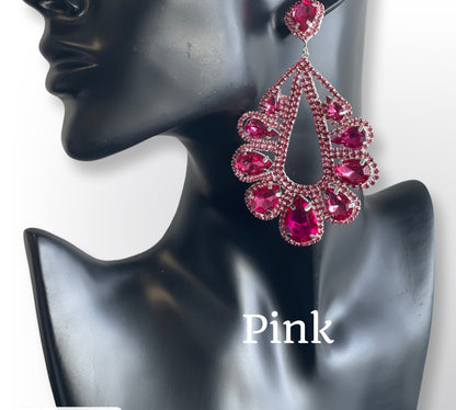 Elegant Gorgeous Crystal Diamante Rhinestonearrings