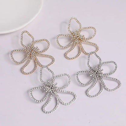 Oversized Bohemian Rhinestones Statement Round Stud Earrings