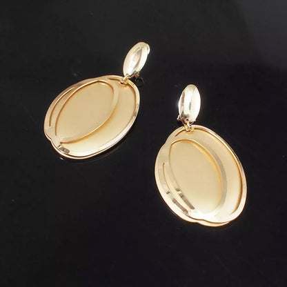Gold Plated Dangle Earrings