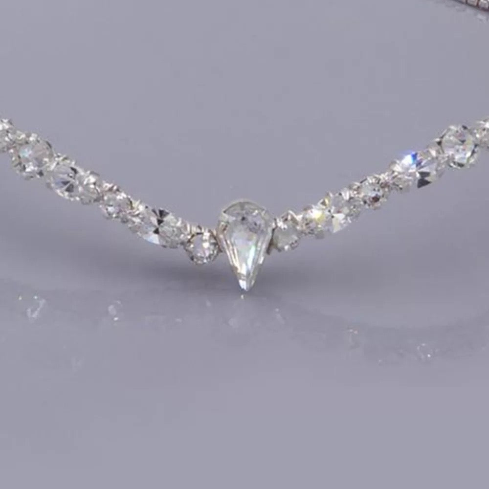 Bridal Crystal Diamante Rhinestone Tiara Crown Headpiece