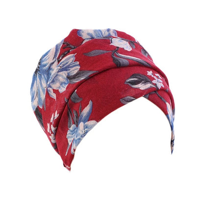 Lightweight Viscose Floral printed Fabric Turban Shawl Scarves Head Wraps