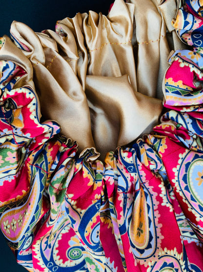 Adjustable Double Layered Revisable Satin Silk Bonnet Caps
