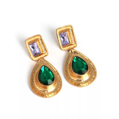 Elegant Teardrop Statement Dangle Earrings