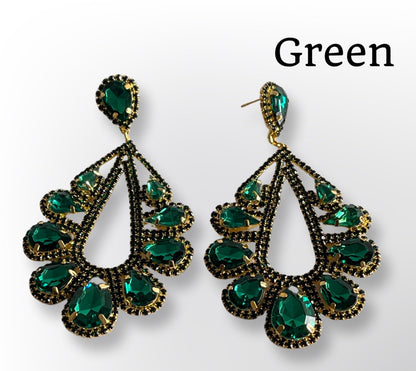 Elegant Gorgeous Crystal Diamante Rhinestonearrings
