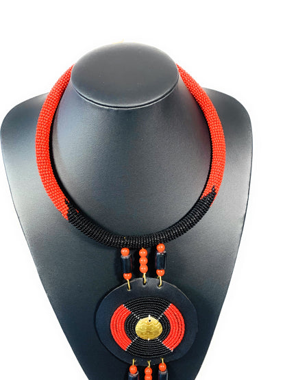 Long African Authentic Ethnic Tribal Maasai Fashion Beaded Pendant Necklaces