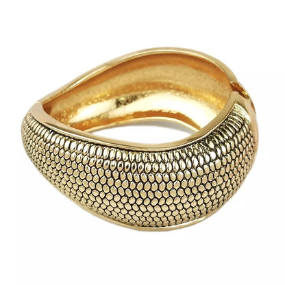 Charming Classic Medium Chunky Statement Bangle Bracelet Cuff