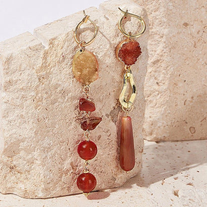 Bohemia Long Resin Dangle Earrings