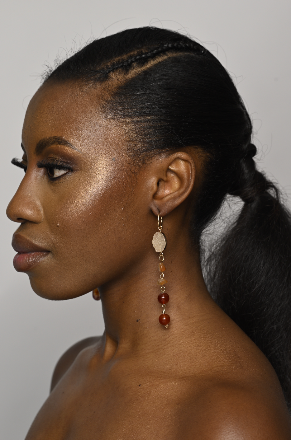 Bohemia Long Resin Dangle Earrings