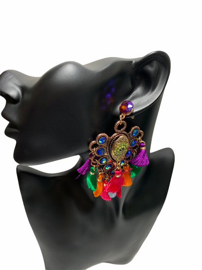 Bohemian Long Fringed Tassel Earrings