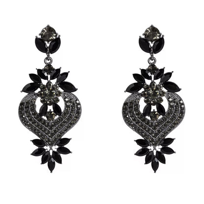 Luxury Multicolour Elegant Rhinestones Crystal Statement Earrings