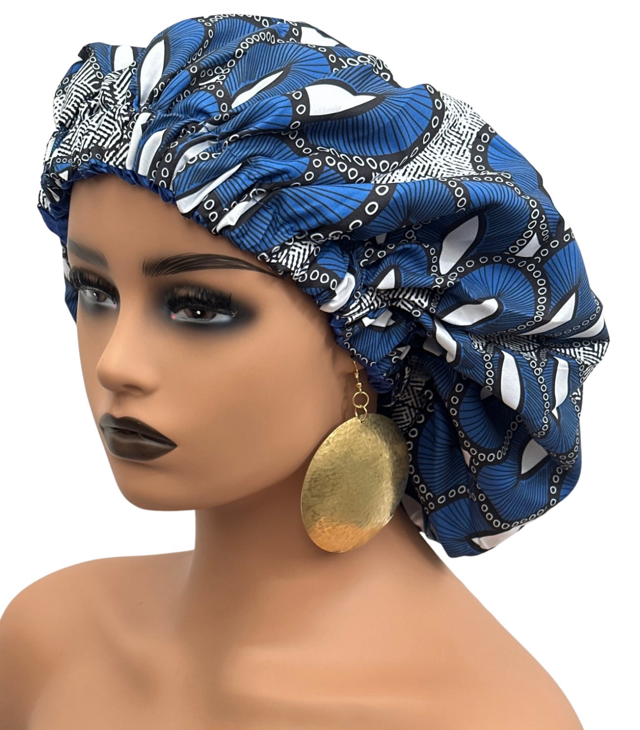 Satin Silk Ankara Bonnet Caps