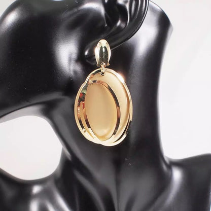 Gold Plated Dangle Earrings