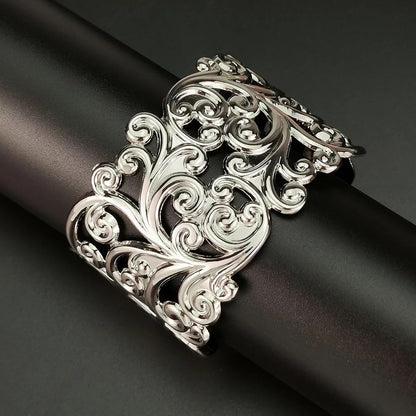Charming Classic Chunky Bangle Bracelet Cuff