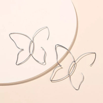 Butterfly Shaped Wire Earrings
