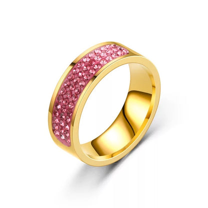 Large Fashion Sparkling Rhinestone Statement Rings