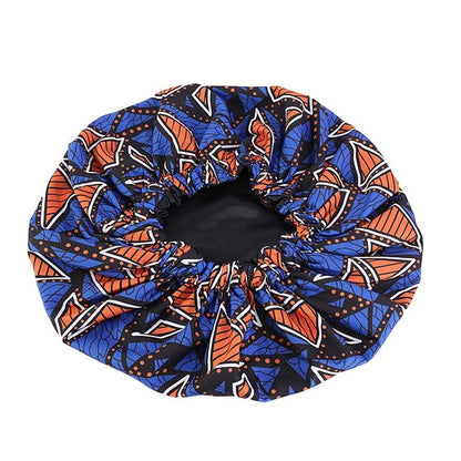 Large African Pattern Ankara Bonnet Caps