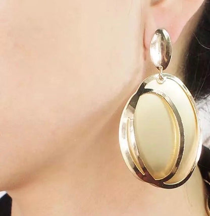 Gold Plated Dangle Earrings
