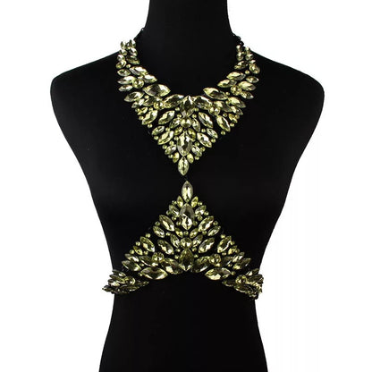 Crystal Rhinestone Body Harness Statement Jewellery