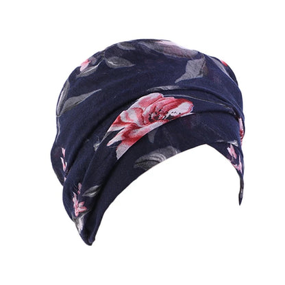Lightweight Viscose Floral printed Fabric Turban Shawl Scarves Head Wraps