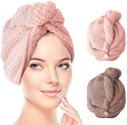 Microfiber Hair Wrap Towel Turbans