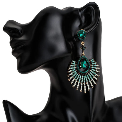 Elegant Glamorous Statement Diamante Rhinestone Dangle Earrings