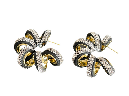 Gorgeous Crystal Rhinestones Statement Stud Earrings