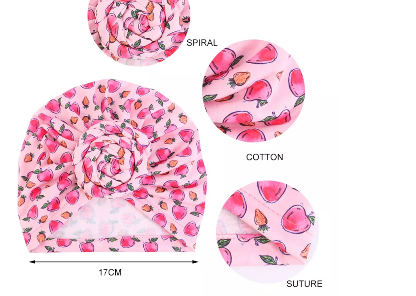 Babies Pre Tied Stretchable Turban Caps