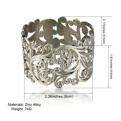 Charming Classic Chunky Bangle Bracelet Cuff