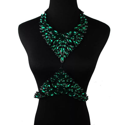 Crystal Rhinestone Body Harness Statement Jewellery