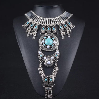 Long Ethnic BohemianTribal Statement Pendant Necklace Or Body Jewellery