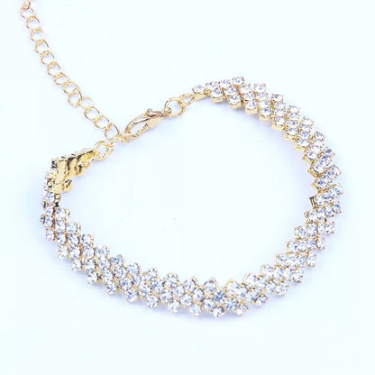 1 Piece Crystal Rhinestone Barefoot Sandals Beach Jewellery Toe Anklet B