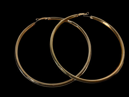 Extra Large 11CM Lightweight Oversized Gold Statement Hoop Earrings