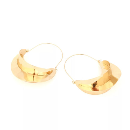 Large Statement Alloy Stud Earrings