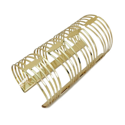 Large Hallow Statement Bangle Cuff Bracelets