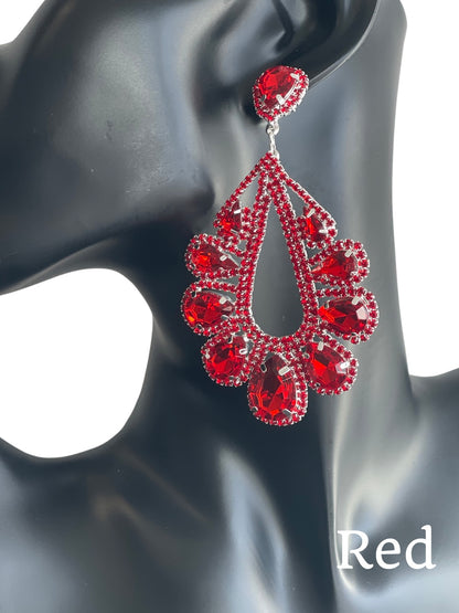 Elegant Gorgeous Crystal Diamante Rhinestonearrings