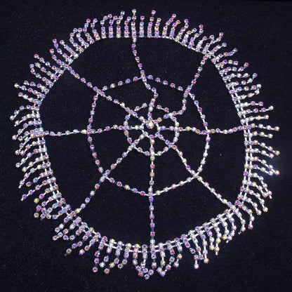 Luxury Crystal Diamante Rhinestone Multi layered Tassels Headpiece Hair Jewelle