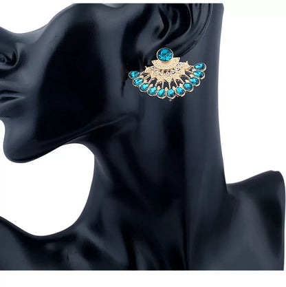 Crystal Rhinestones Statement Stud Earrings