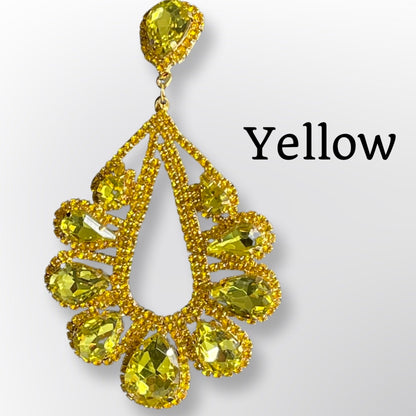 Elegant Gorgeous Crystal Diamante Rhinestonearrings