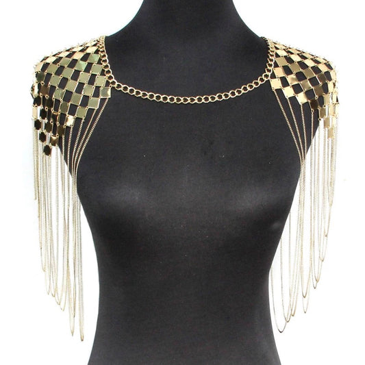 Boho Shoulder Statement Tassel Chain Body Jewellery