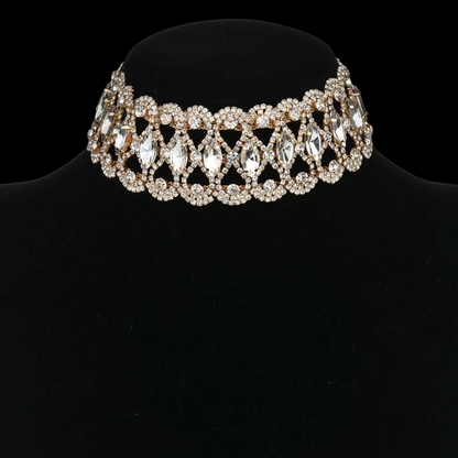 Sparkling Rhinestones Crystal Choker Necklaces